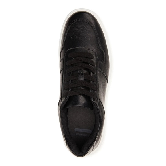 No Boundaries Men's Retro Lace Up Black Medium Width Sneakers, Size 11 - Picture 3 of 6